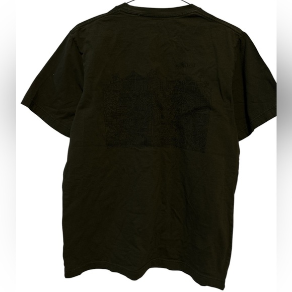 3 For 25| UNIQLO SPRZ NY Timothy Goodman Men's Olive Green T-Shirt Size M - Picture 4 of 5